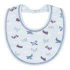 Baby Boys Blue Sky-High Planes Bib, 1, hi-res