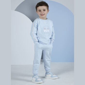 Boys Blue Logo Tracksuit