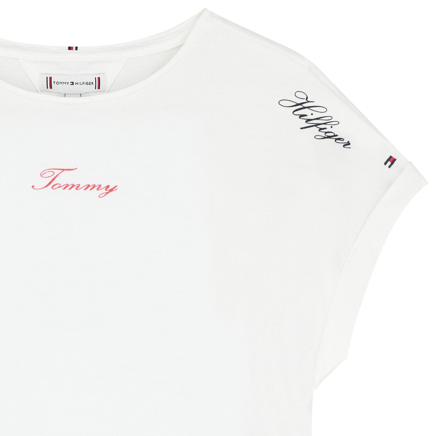 Girls White Logo T-Shirt, 1, hi-res image number null