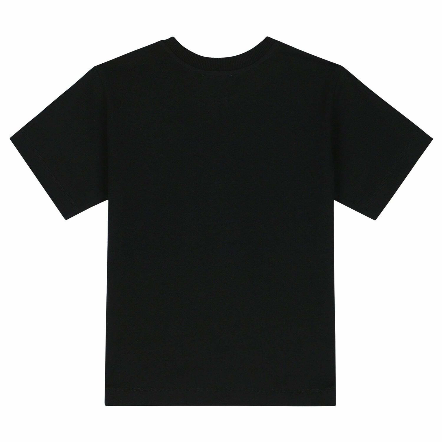 Black Cotton Logo T-Shirt, 2, hi-res