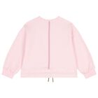 سويت شيرت بنات بالشعار باللون الوردى , 1, hi-res