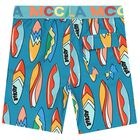 Boys Blue Surfing Board Swim Shorts, 1, hi-res