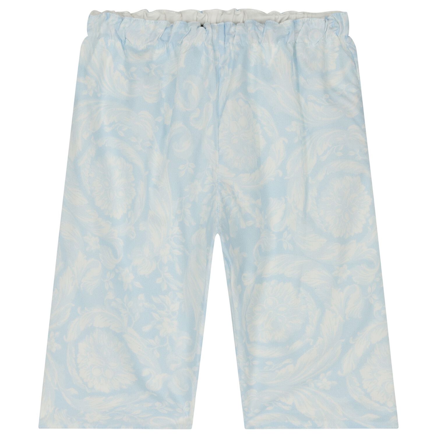 Baby Boys Ivory & Blue Barocco Trousers Set, 1, hi-res
