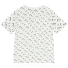 Boys White Logo T-Shirt, 2, hi-res