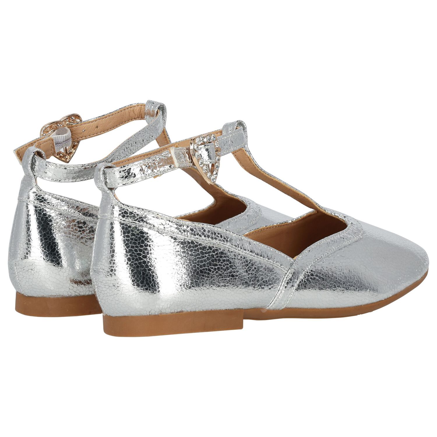 Girls Silver Shoes, 2, hi-res image number null