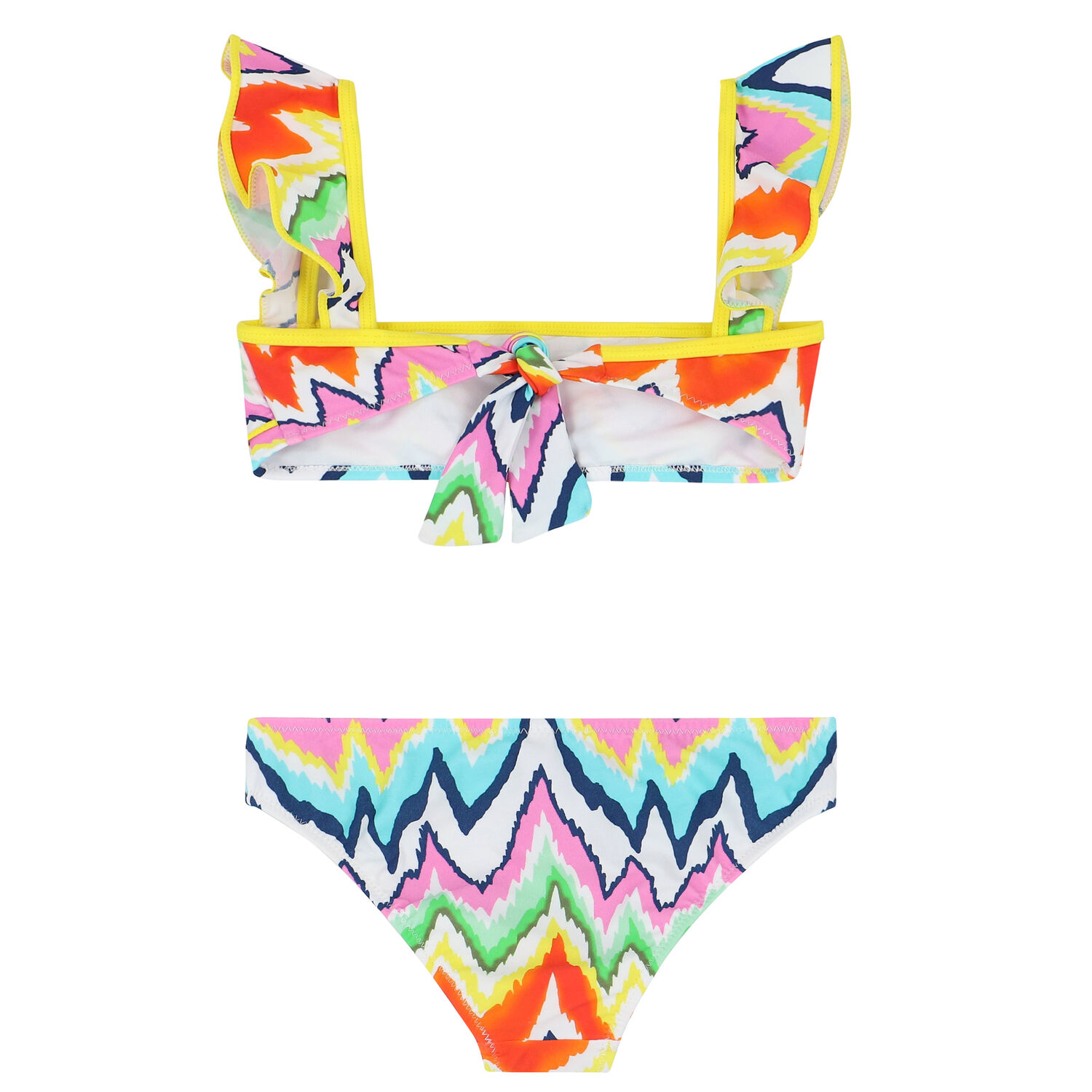 Girls Multi-Colored Zigzag Bikini, 1, hi-res