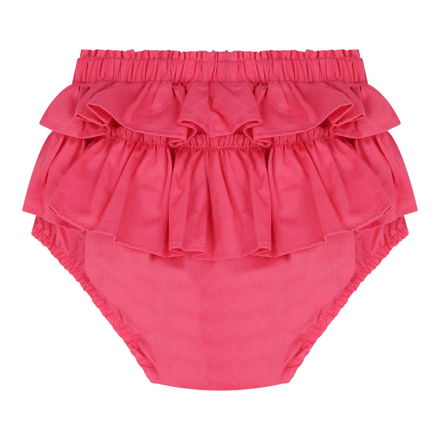 Baby Girls Pink Apple Dress, 1, hi-res