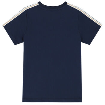 Boys Navy Logo T-Shirt