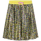 Girls Yellow Cheetah Skirt, 1, hi-res