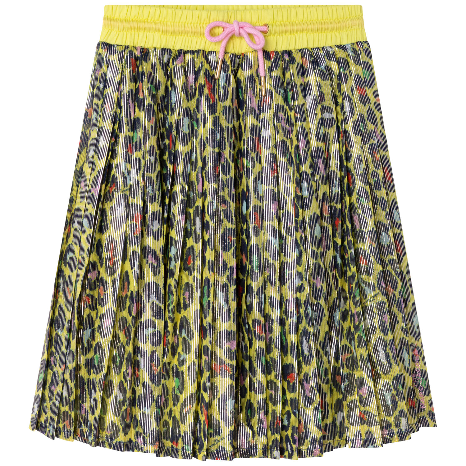 Girls Yellow Cheetah Skirt, 1, hi-res