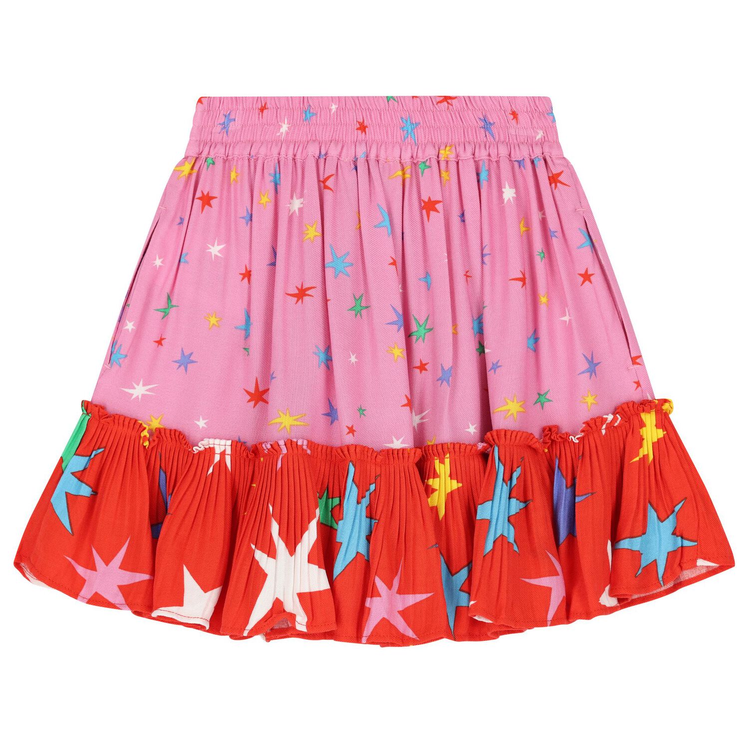 Girls Pink Stars Skirt, 1, hi-res image number null