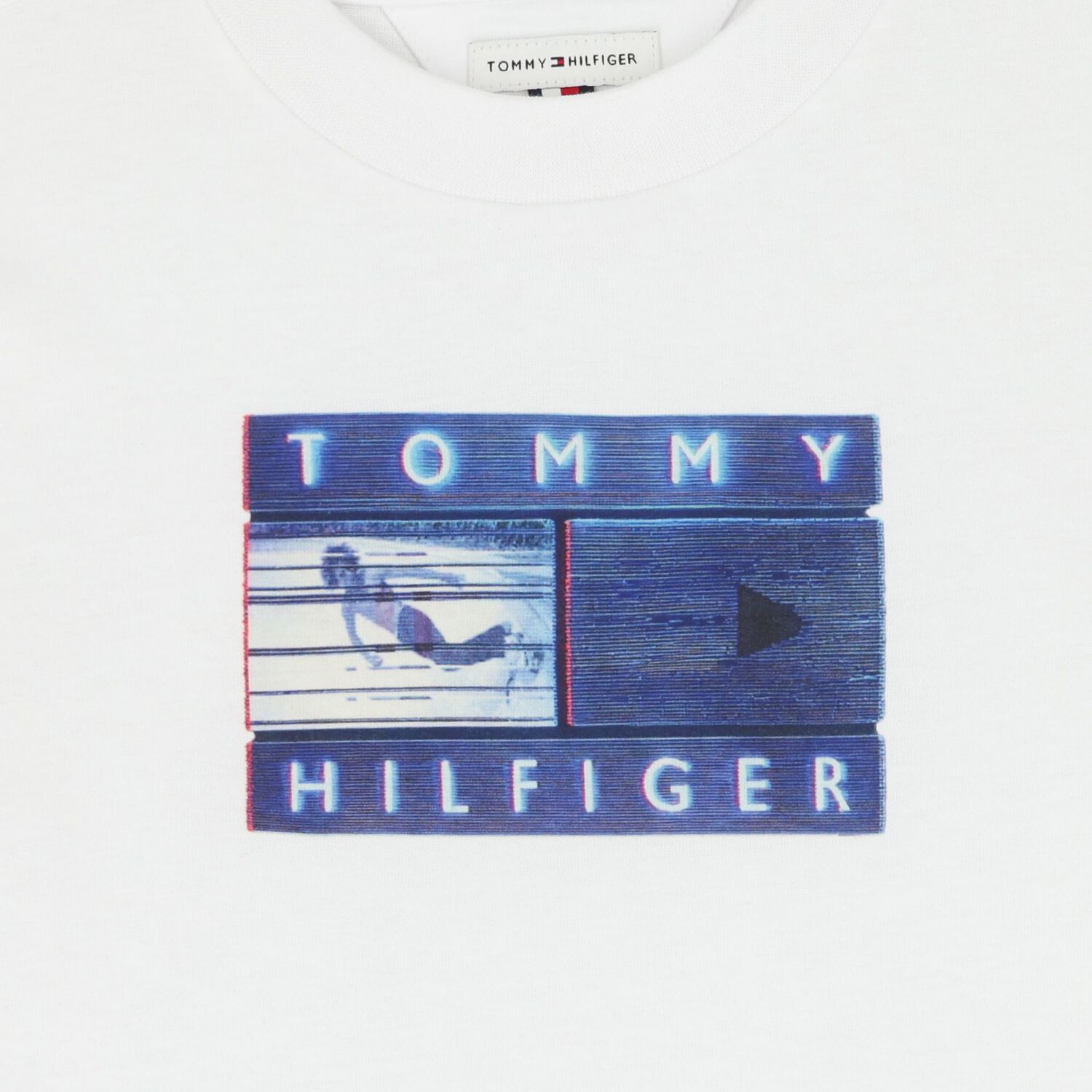 Boys White Logo T-Shirt, 1, hi-res