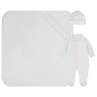 Baby Girls White & Pink Babygrow Gift Set, 1, hi-res