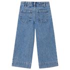 Girls Blue Denim Jeans, 1, hi-res