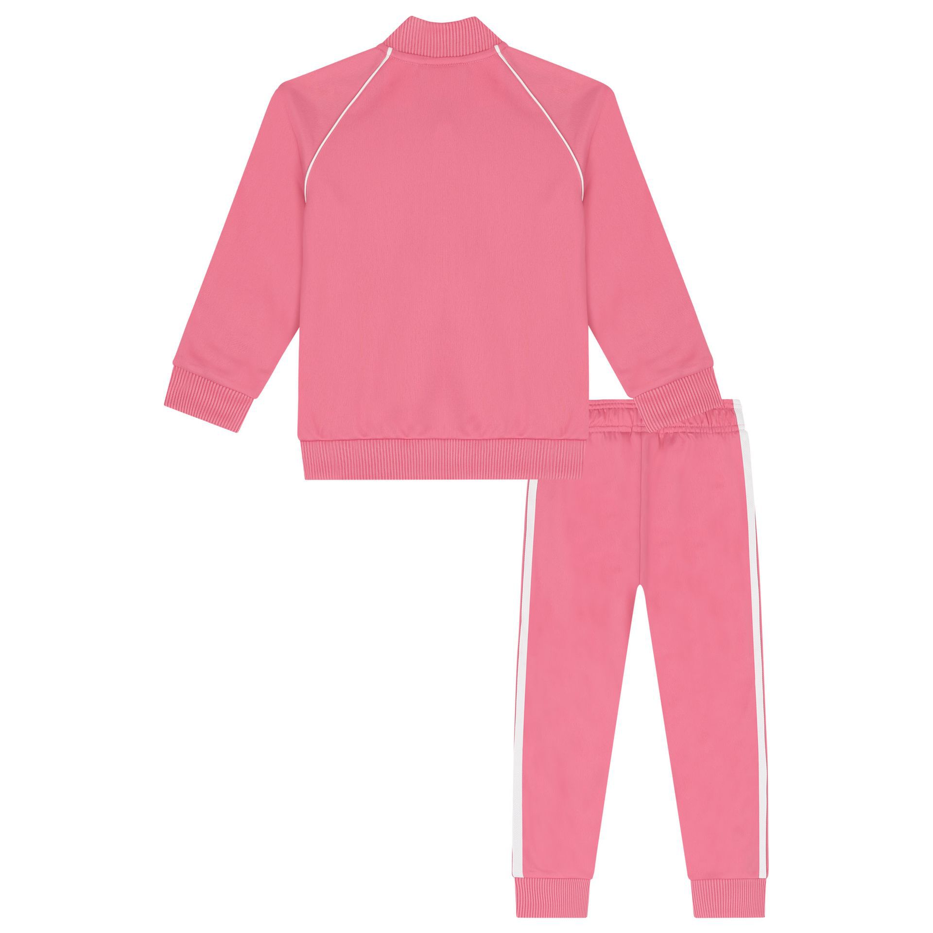 Adidas Kids Girls Pink Logo Tracksuit Junior Couture UAE