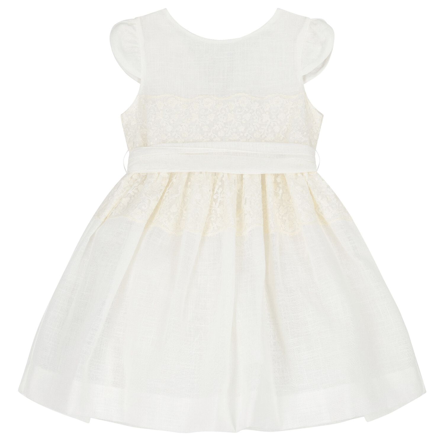 Girls Ivory Lace Dress, 1, hi-res image number null