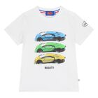 Younger Boys White Logo T-Shirt, 1, hi-res