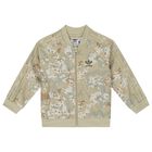 Baby Boys Beige Camouflage Logo Tracksuit, 1, hi-res
