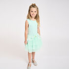 Girls Green Tulle & Sequin Dress, 2, hi-res