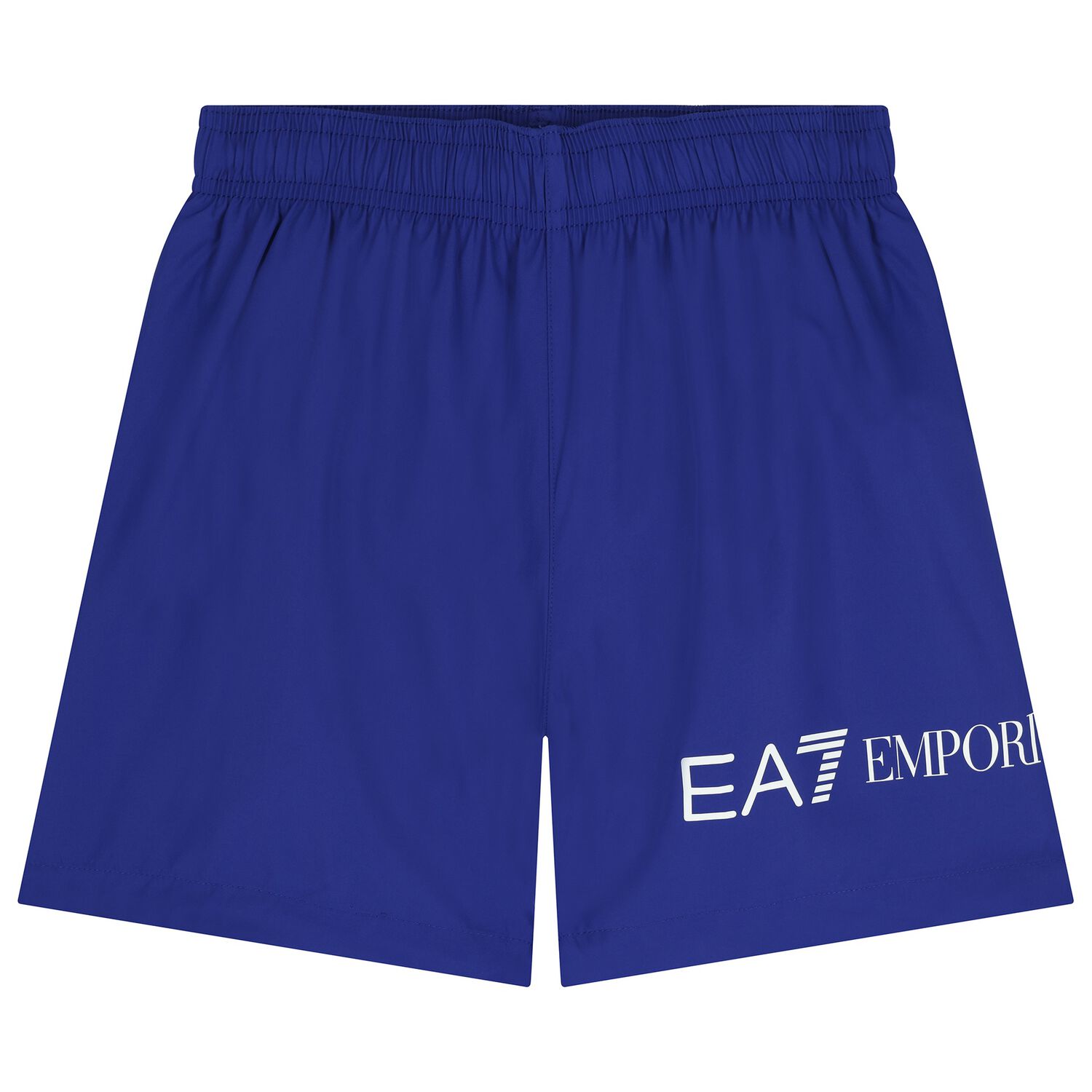 Boys Blue Logo Swim Shorts, 1, hi-res