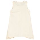 Girls Ivory Bow Dress, 1, hi-res