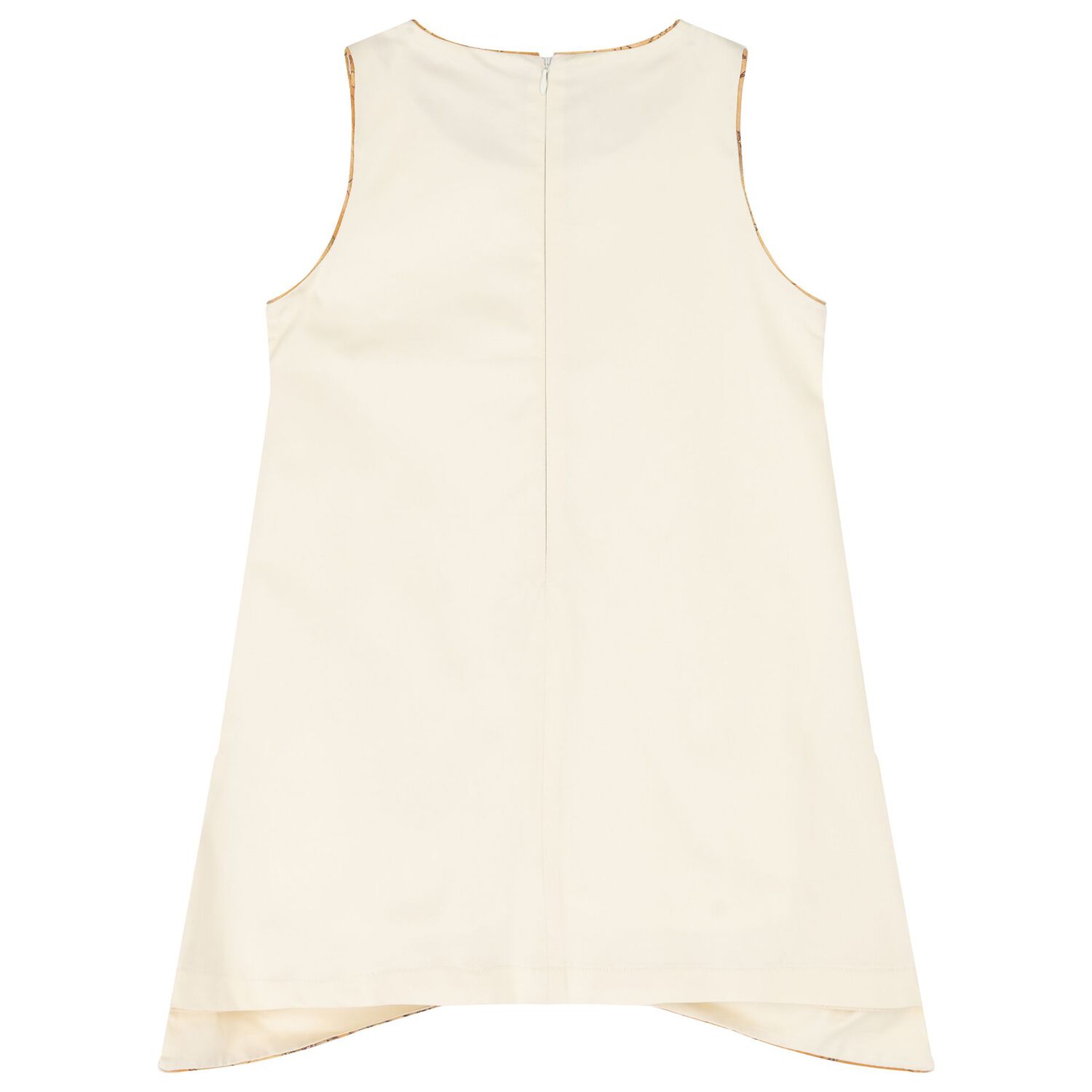 Girls Ivory Bow Dress, 1, hi-res