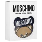 Navy Blue Teddy Bear Logo Babygrow, 2, hi-res