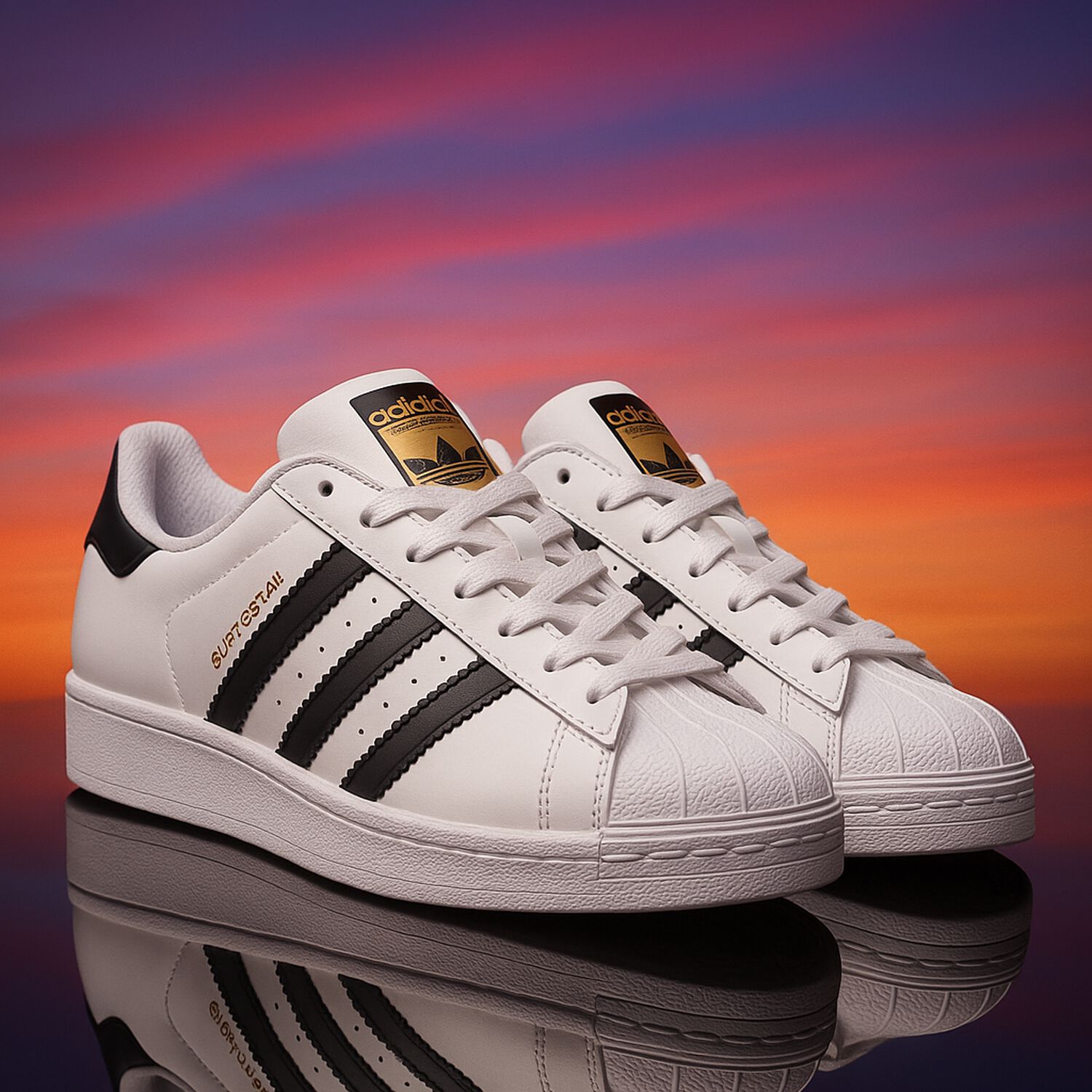 White Superstar Trainers, 1, hi-res image number null