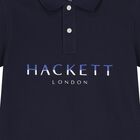 تيشيرت بولو بالشعار للاولاد من القطن باللون الكحلى , 2, hi-res