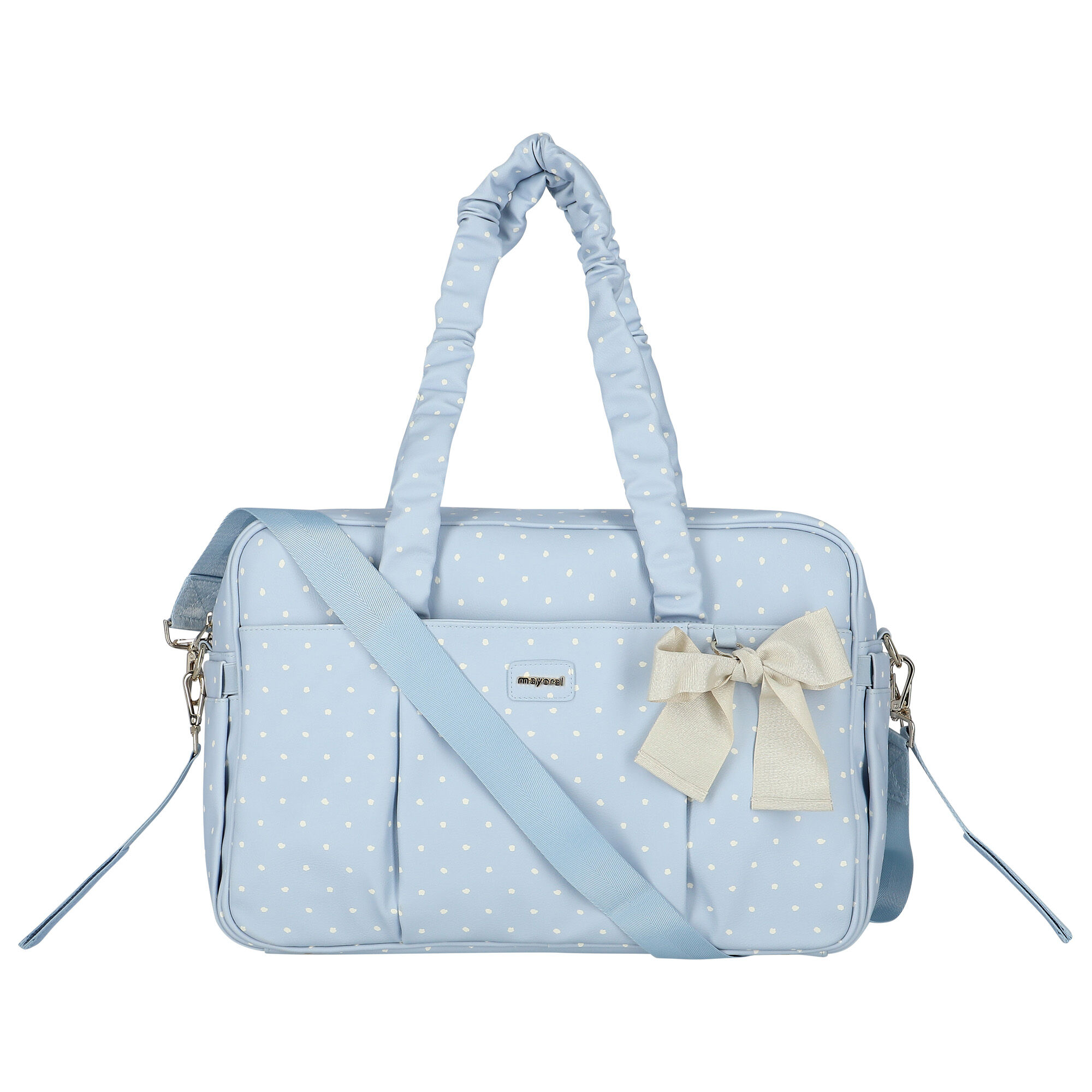 Grey leather hot sale changing bag