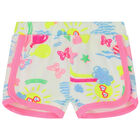 شورت باللون الأبيض للبنات, 1, hi-res