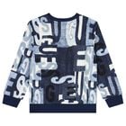 Boys Blue Logo Sweatshirt, 2, hi-res
