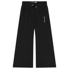 بنطلون بنات رياضى بالشعار باللون الاسود , 1, hi-res