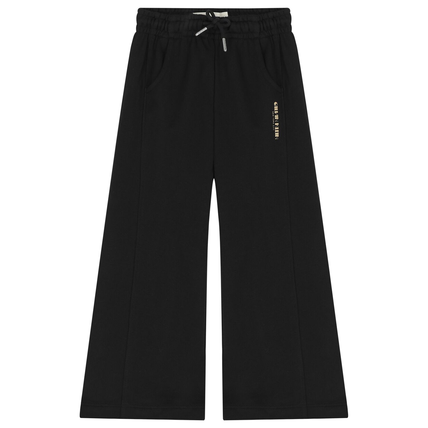 بنطلون بنات رياضى بالشعار باللون الاسود , 1, hi-res