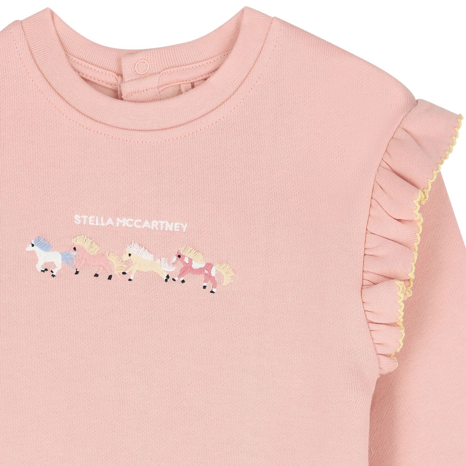 Younger Girls Pink Horse Tracksuit, 1, hi-res