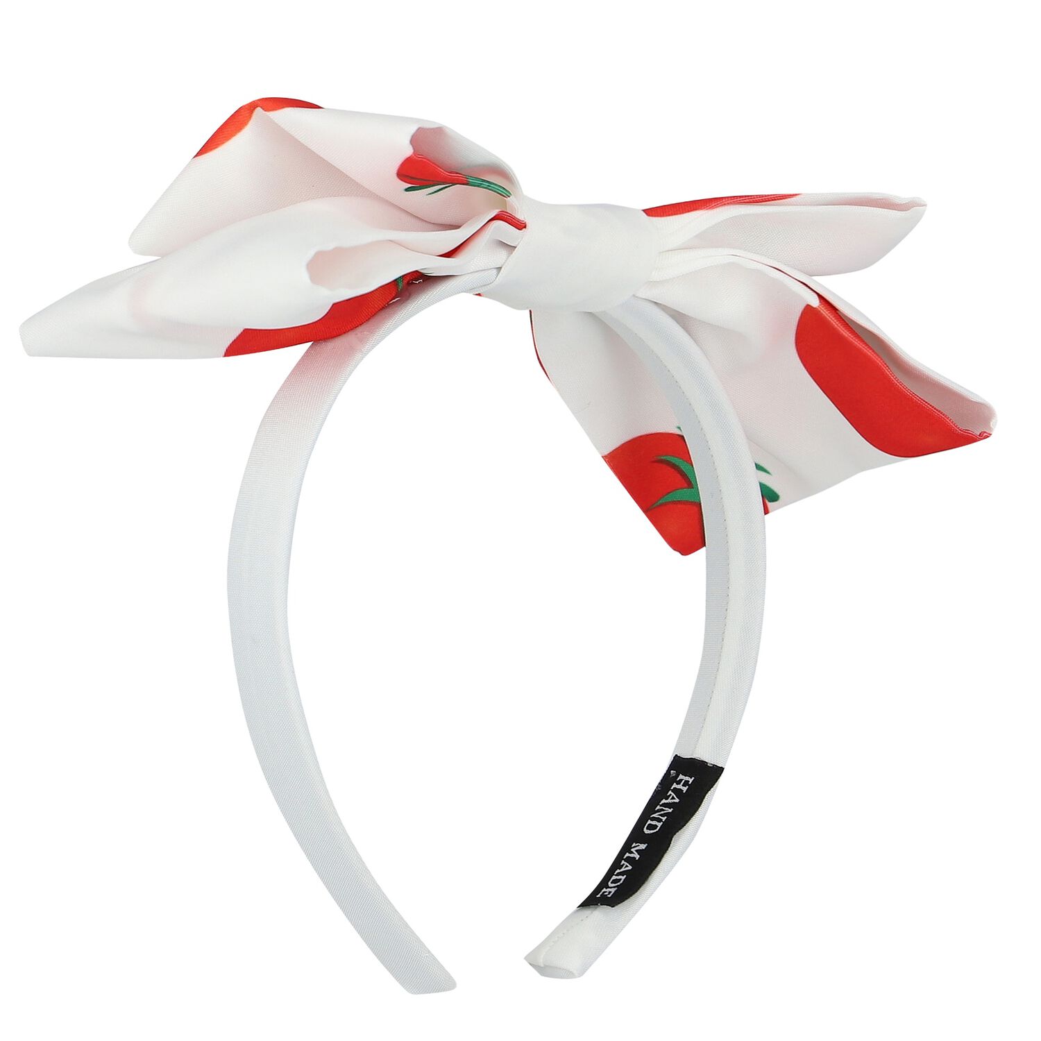 طوق شعر باللون الأبيض والأحمر, 2, hi-res