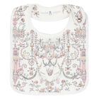 Baby Girls White & Pink Toile de Jouy Carr&eacute; Swaddle & Bib Gift Set, 1, hi-res