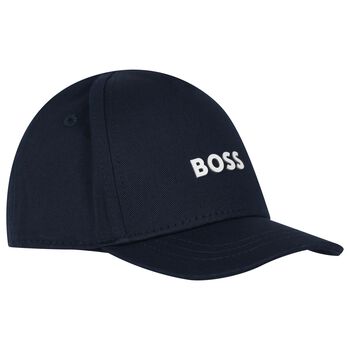 Boys Navy Blue Logo Cap