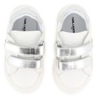 Girls White Choupette Leather Trainers, 1, hi-res