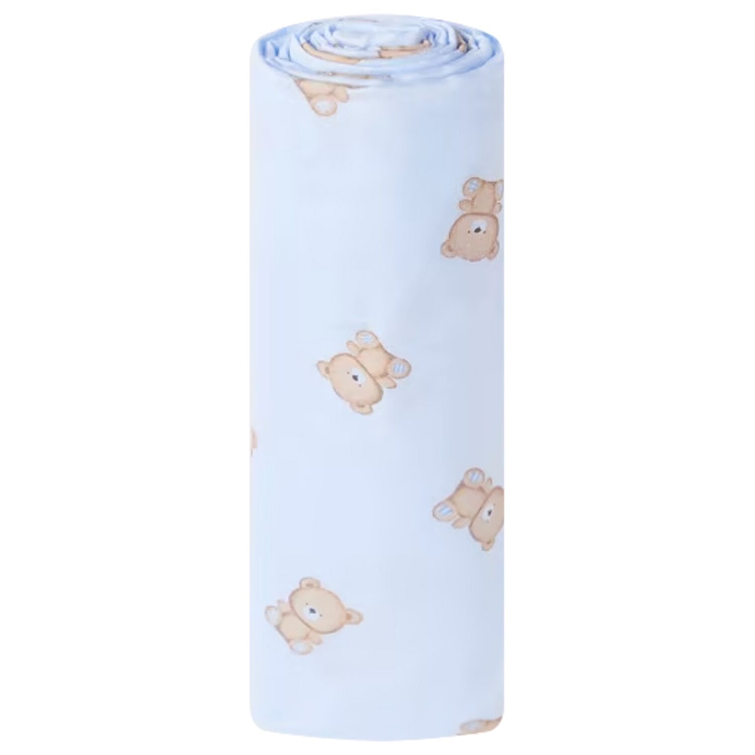 Baby Boys Blue Teddy Bear Blanket, 2, hi-res