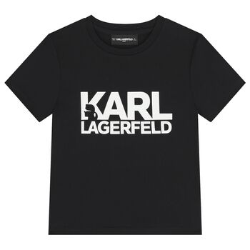 تيشيرت بالشعار بتصميم ميني مي باللون الأسود للأولاد