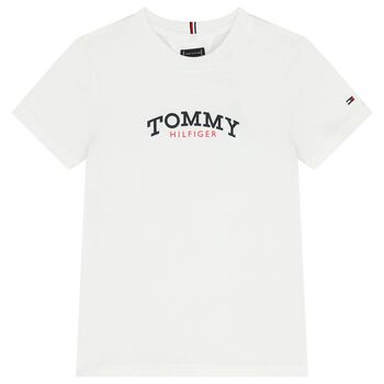 Boys White Logo T-Shirt