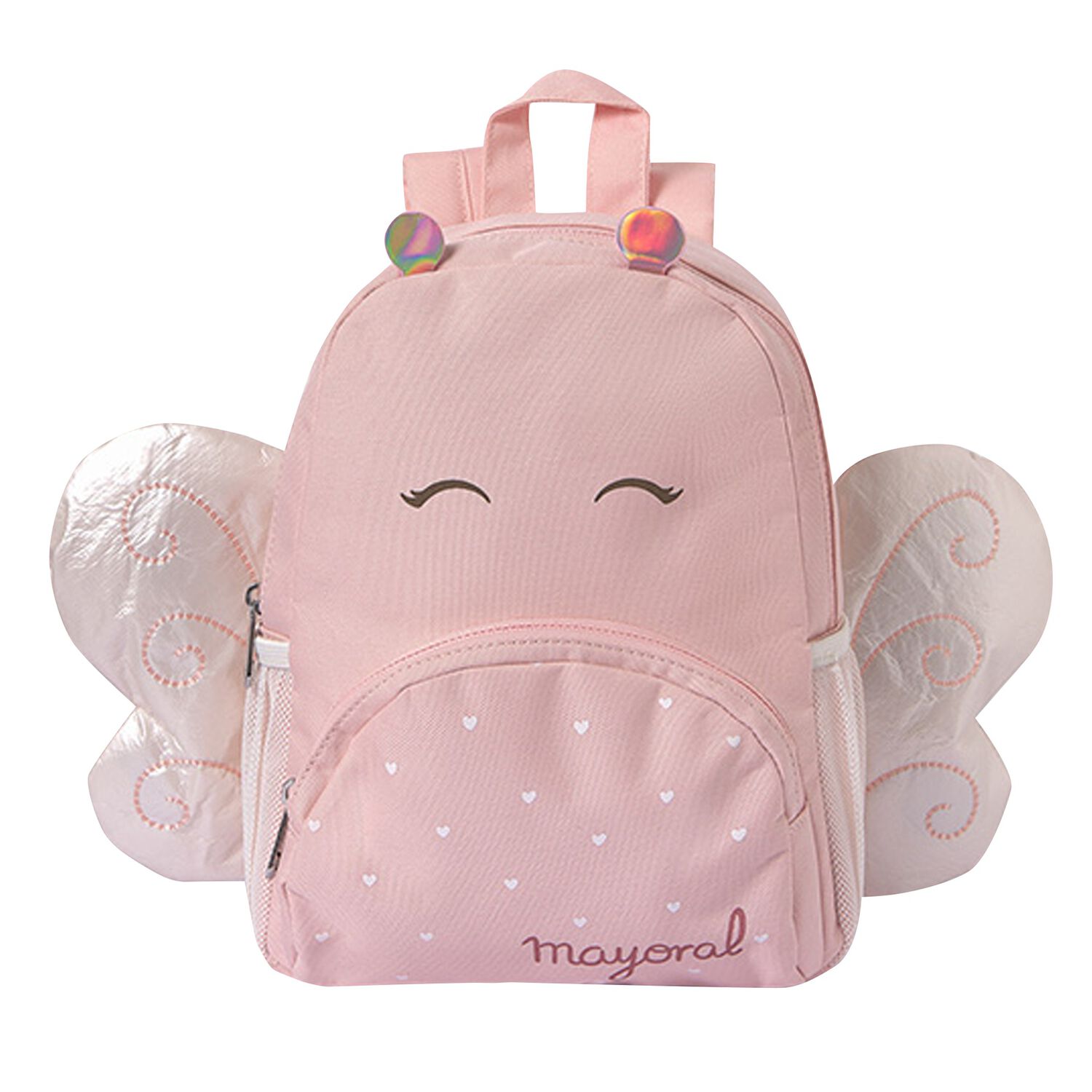 Baby Girls Pink Butterfly Backpack, 1, hi-res