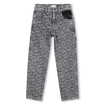 Boys Black Logo Denim Jeans