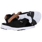 Boys Black& Beige Logo Sandals, 1, hi-res