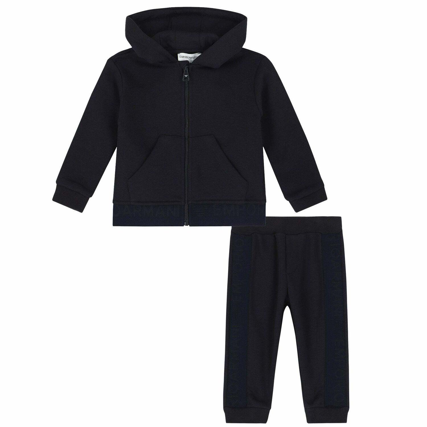 Younger Boys Navy Logo Tracksuit, 1, hi-res