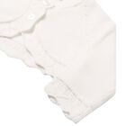 Baby Girls Ivory Knitted Cardigan, 2, hi-res