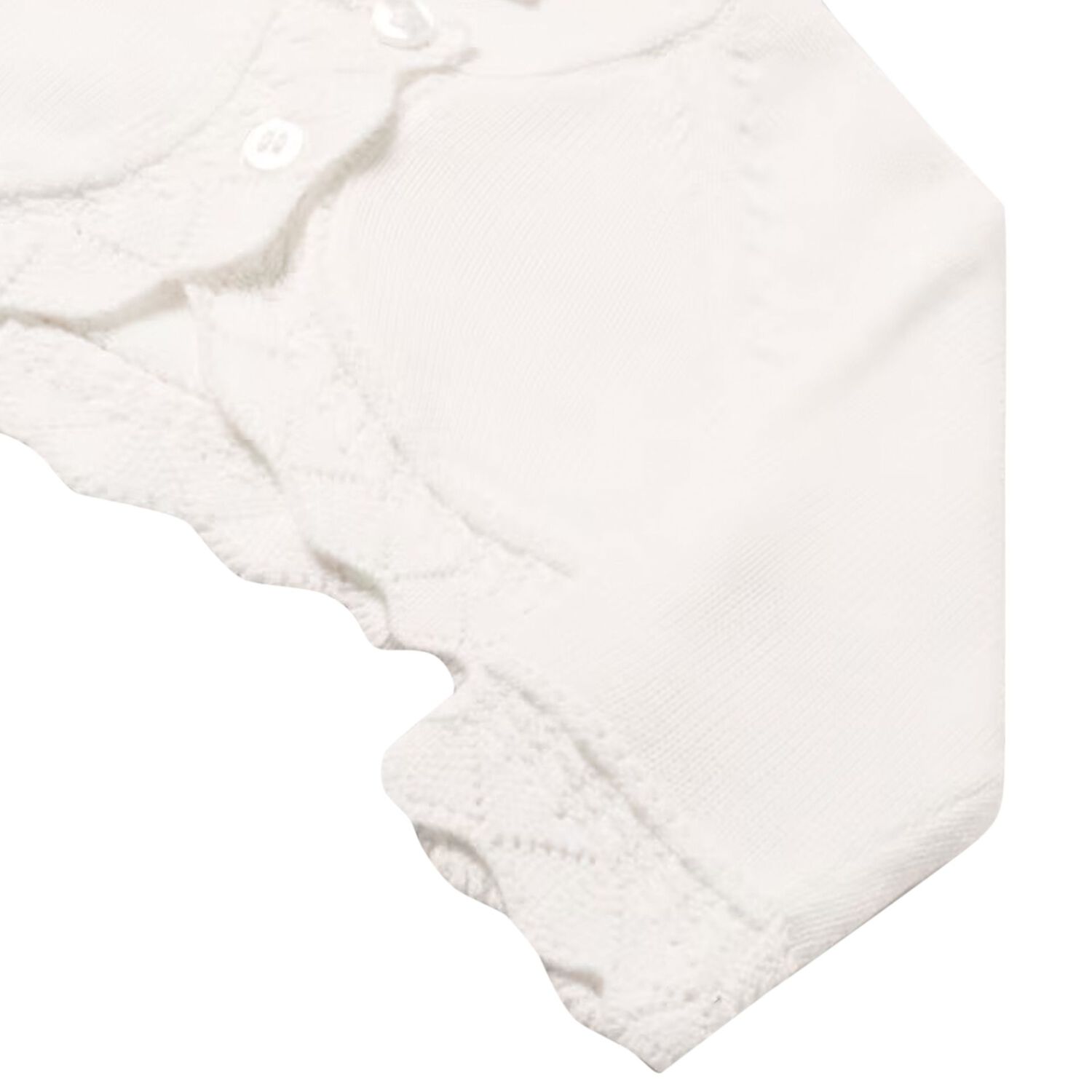 Baby Girls Ivory Knitted Cardigan, 2, hi-res