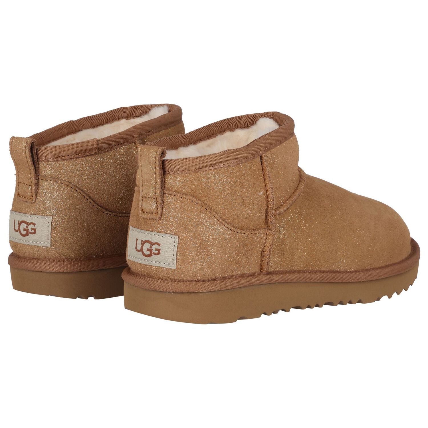Girls Beige Classic Ultra Mini Suede Boots , 1, hi-res