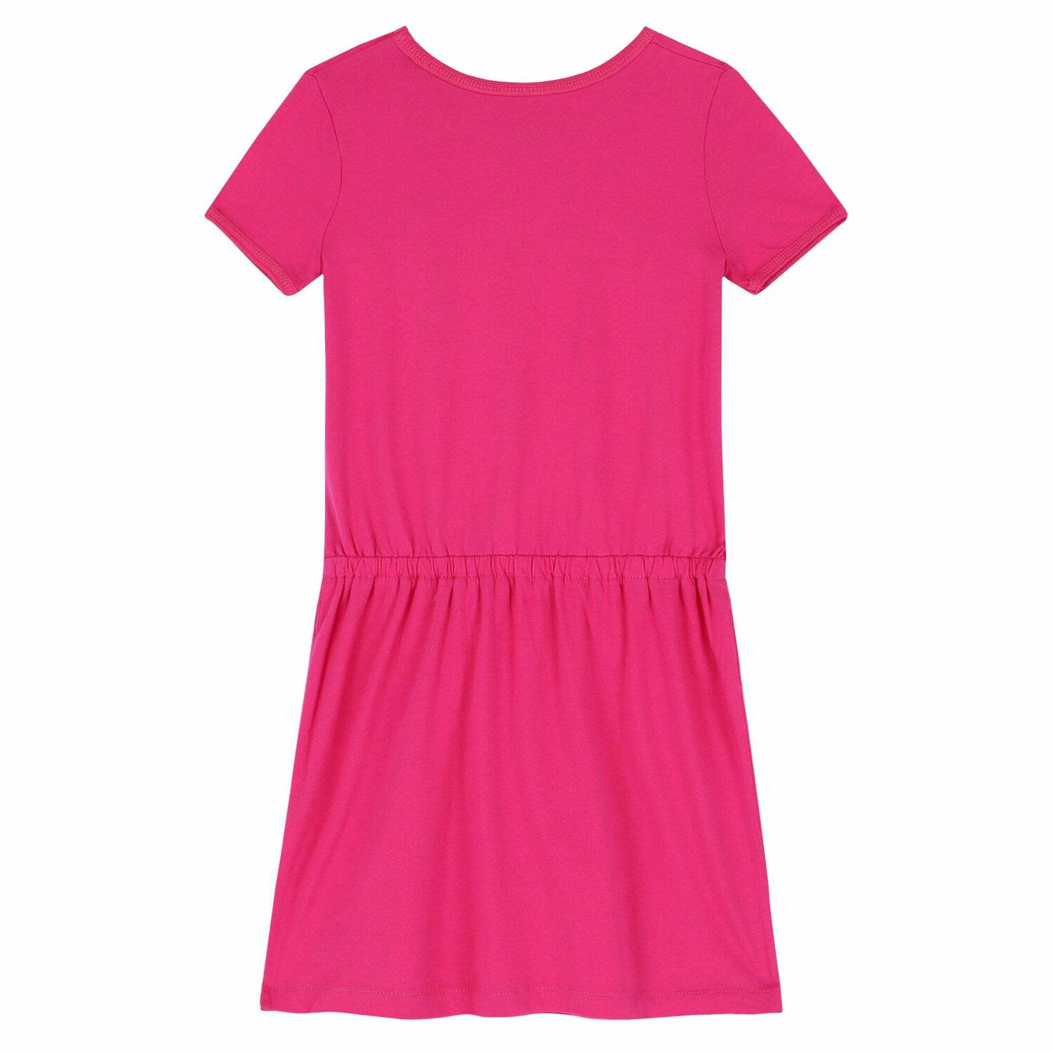 Girls Pink Logo Dress, 1, hi-res
